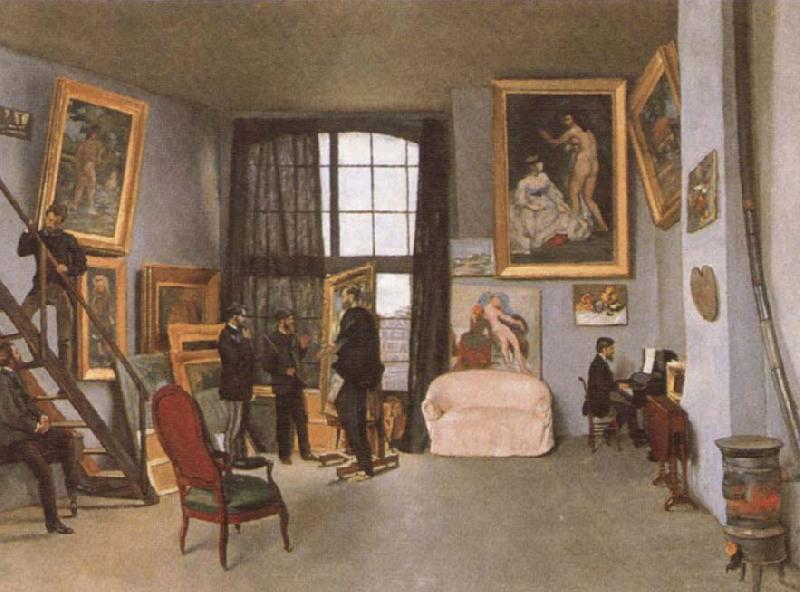 Frederic Bazille The artist-s Studio